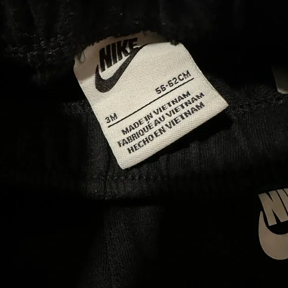 Nike Striped Baby Bodysuit & Pants Set - Black & Heather Gray - Picture 6 of 6
